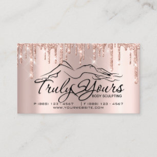 Loyalty Card 6 Punch Body Scluptin Heart Rose Logo