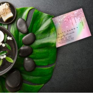 Loyalty Card 6 Punch Makeup Artist Holograph Rose