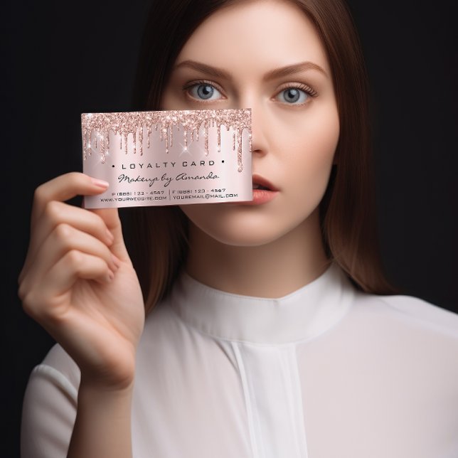 Loyalty Card 6 Punch Makeup Lashes Heart Rose Drip (Creator Uploaded)