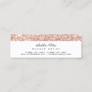 Loyalty Card 6 Punch Makeup White Rose Blue Spark