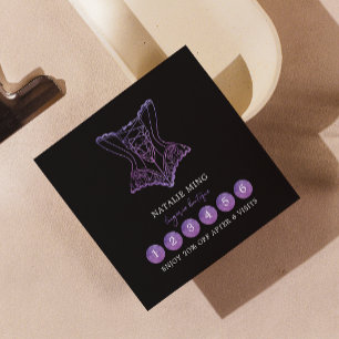 Loyalty Card Business Lace Lingerie Boutique