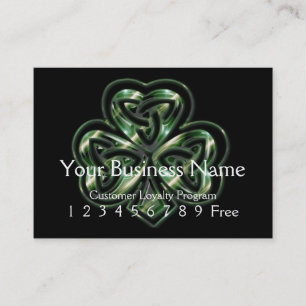 Loyalty Card :: Celtic Shamrock Design 2