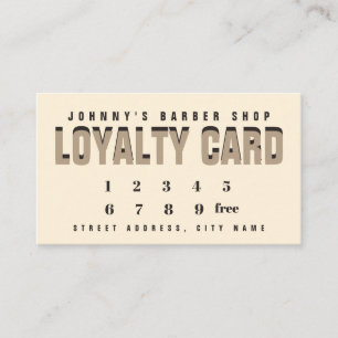 Loyalty card duo tone style