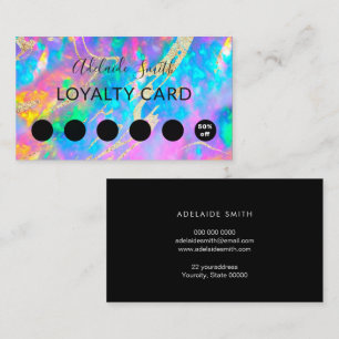 loyalty card fire opal gemstone