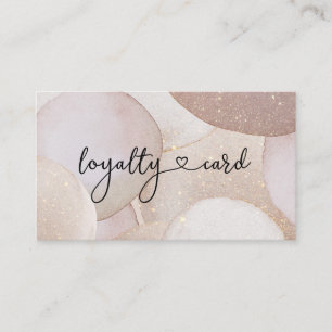 Loyalty Card Glitter 10 Nails Lashes Beauty