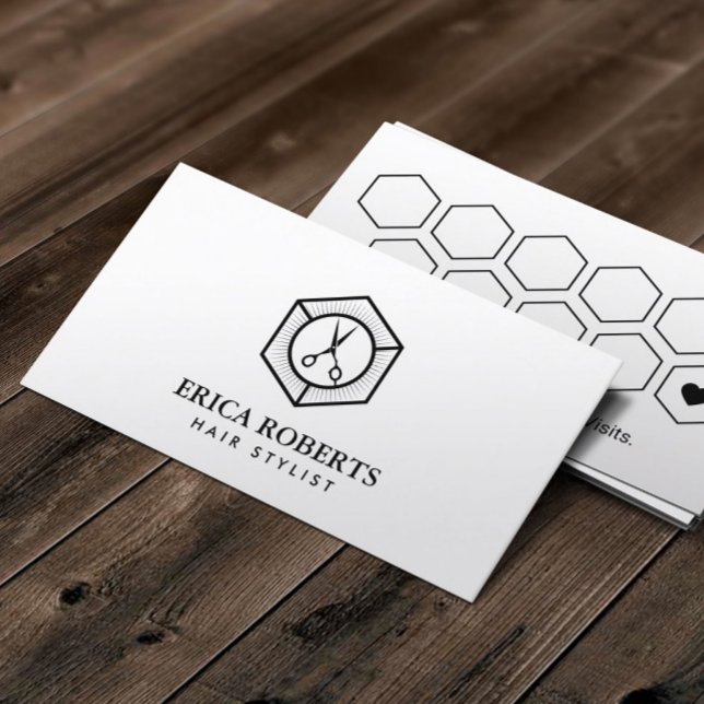 Loyalty Card | Minimalist Hair Stylist Hair Salon (Creator Uploaded)