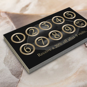 Loyalty Card   Modern Makeup Artist Black Lips