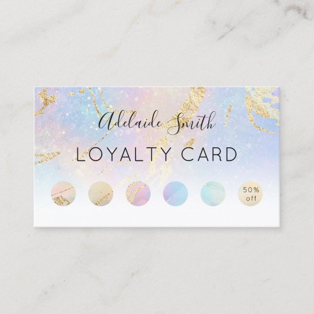 loyalty card pastel colours abstract (Front)