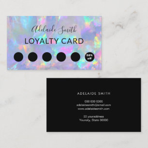 loyalty card purple opal gemstone
