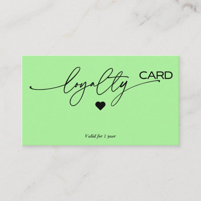 Loyalty Card Strategy for Customer Retention (Front)