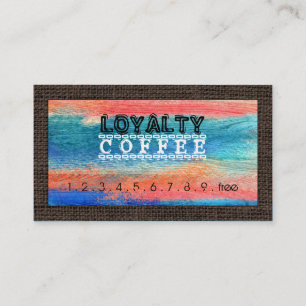 Loyalty Coffee Punch Colourful Wood #10