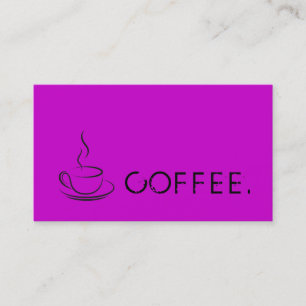 Loyalty Coffee Punch Deep Magenta Background Card