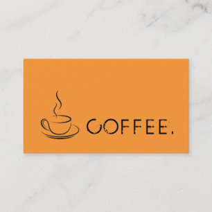 Loyalty Coffee Punch Deep Saffron Background Card