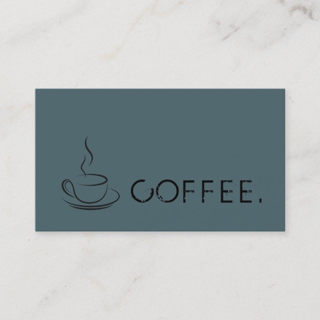 Loyalty Coffee Punch Deep Space Sparkle Background Card (Front)