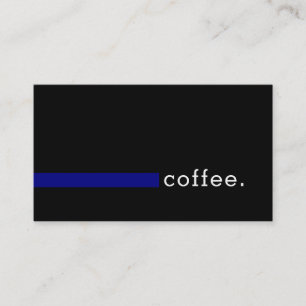 Loyalty Coffee Punch Modern Navy Card