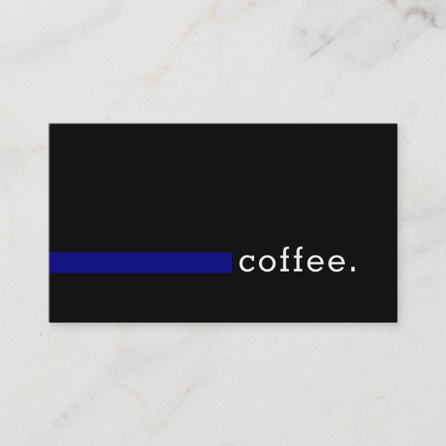Loyalty Coffee Punch Modern Navy Card (Front)