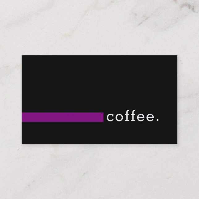 Loyalty Coffee Punch Modern Purple Card (Front)