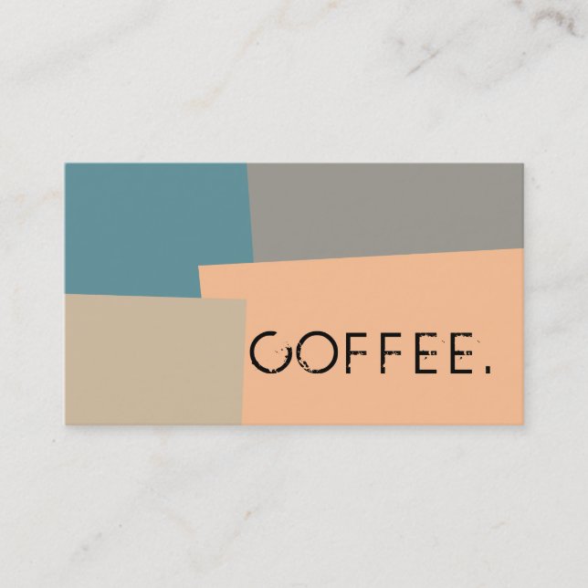 Loyalty Coffee Punch Modern Retro Colour #11 Card (Front)