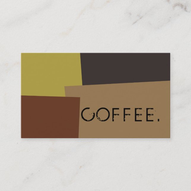 Loyalty Coffee Punch Modern Retro Colour #16 Card (Front)