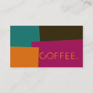 Loyalty Coffee Punch Modern Retro Colour #8 Card