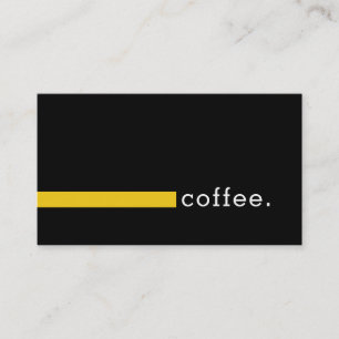 Loyalty Coffee Punch Plain Black Modern Jonquil Card