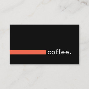 Loyalty Coffee Punch Plain Black Modern Turquoise Card