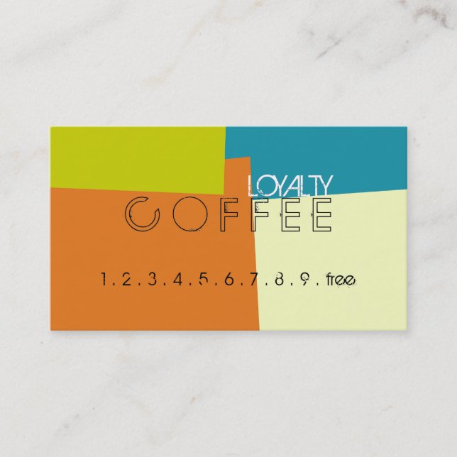 Loyalty Coffee Punch Retro Colour Pattern (Front)