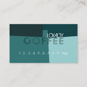 Loyalty Coffee Punch Retro Colour Pattern #17 Card