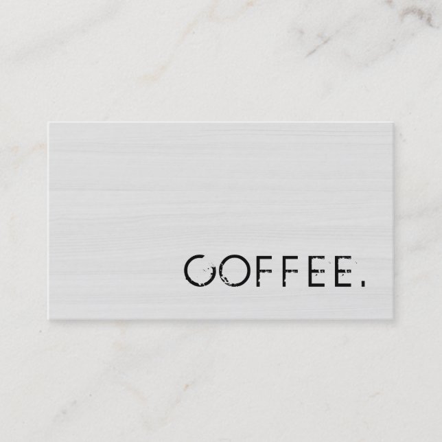 Loyalty Coffee Punch Wood Look #10 (Front)