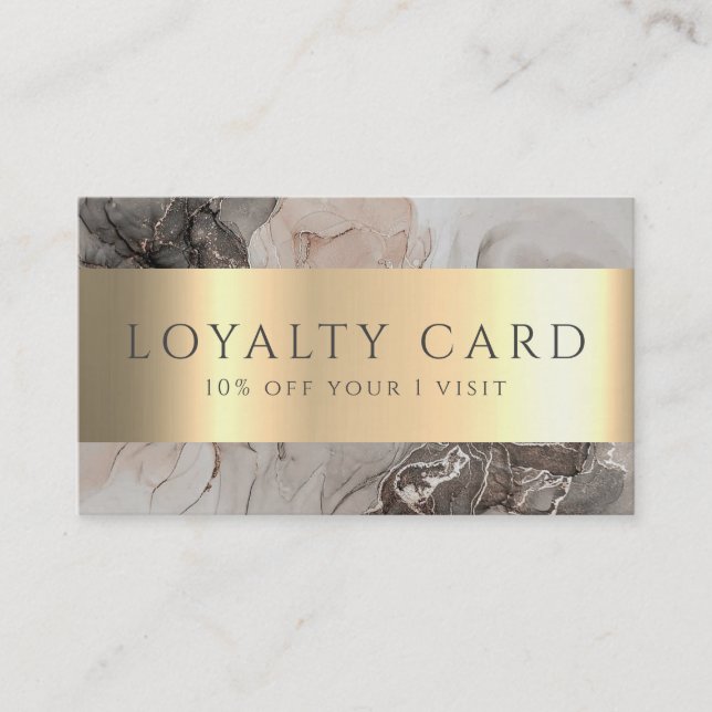 Loyalty Discount Promotion Business Card (Front)