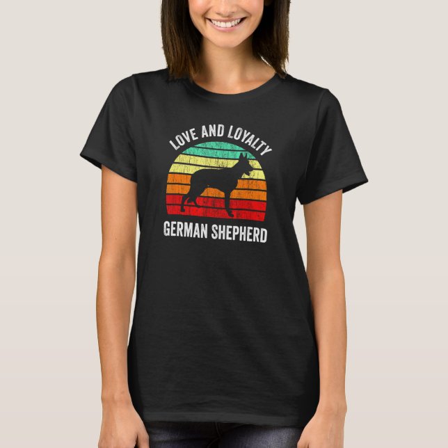 Loyalty German Shepherd T-Shirt (Front)
