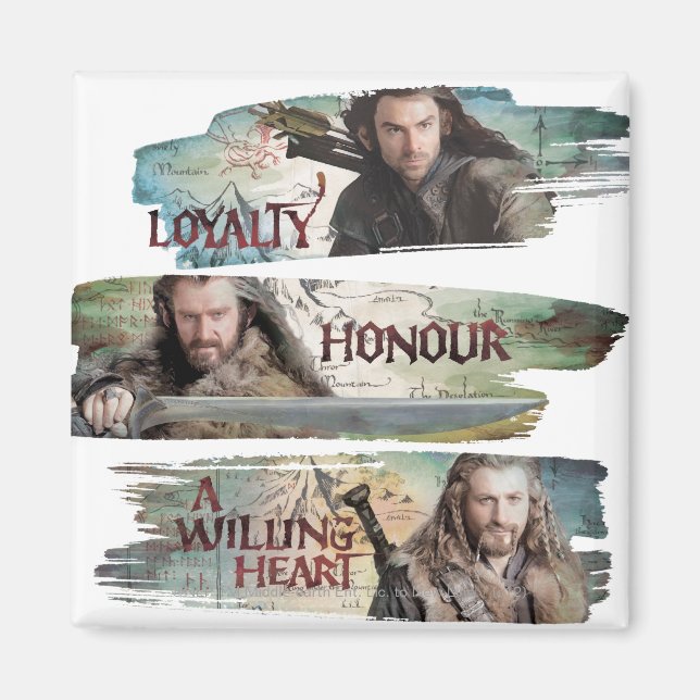 Loyalty, Honour, A Willing Heart Magnet (Front)