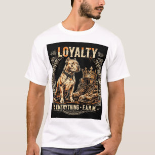 Loyalty Is Everything F.A.M.M. Pit Bull Work Boots T-Shirt