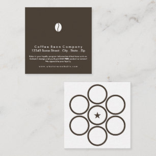 loyalty program coffee square card