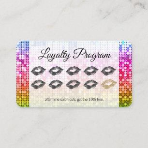 Loyalty Program / Colourful Sequin / Beauty Card