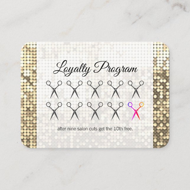 Loyalty Program / Sequin / Stylist Card (Front)