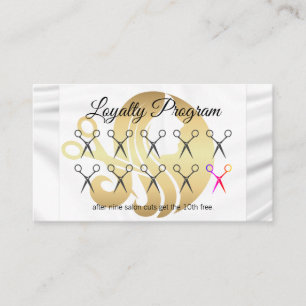 Loyalty Program / Silk Drapery / Hair Logo Card