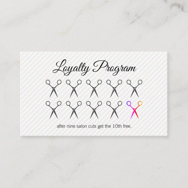 Loyalty Program / Stylist Card (Front)