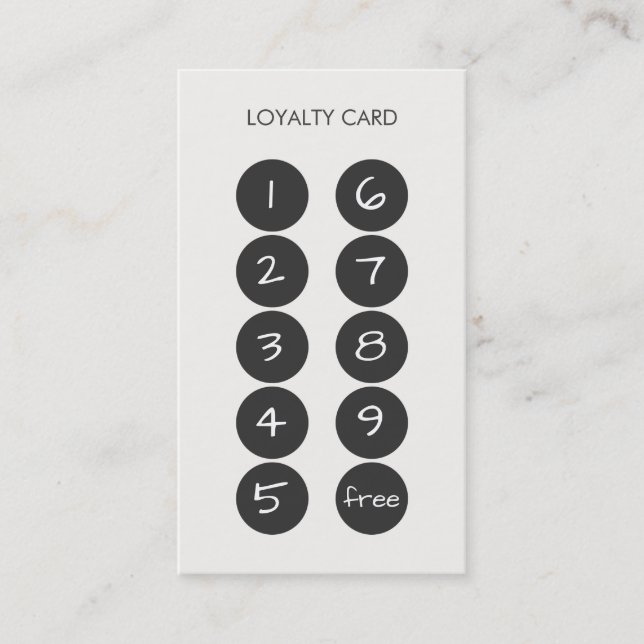 Loyalty Punch Business Card (Front)