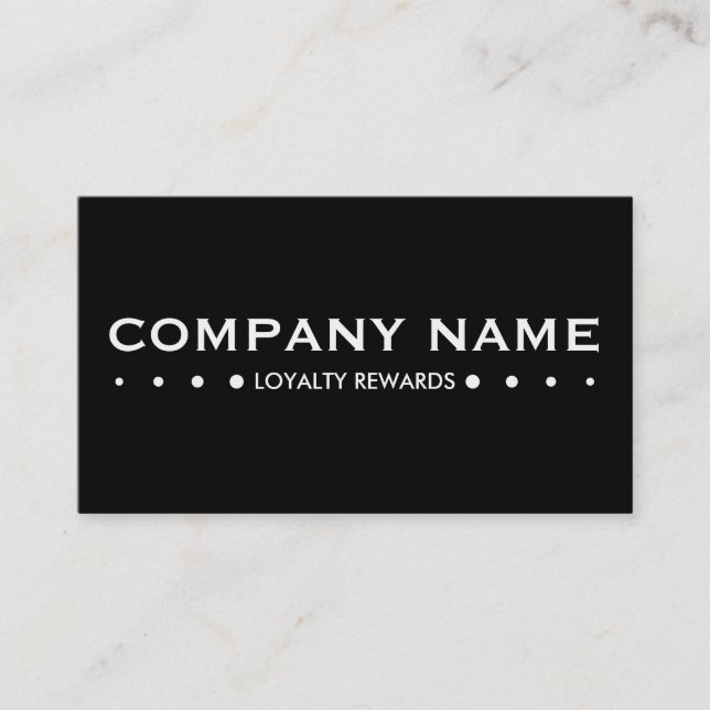 LOYALTY pyramid punch card (colour customisable) (Front)