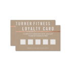 LOYALTY REWARDS CARD bold simple trendy kraft
