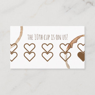 loyalty rewards card coffeeshop cafe