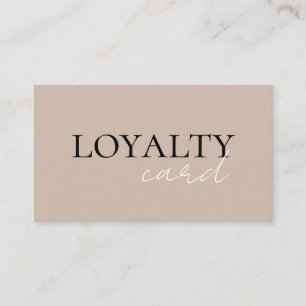 Loyalty Salon Card 