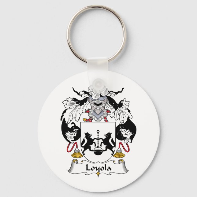Loyola Family Crest Key Ring (Front)
