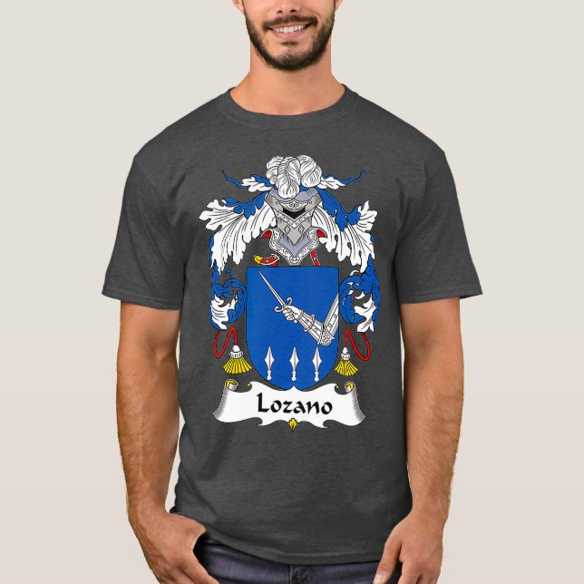 Lozano Coat of Arms  Family Crest T-Shirt (Front)