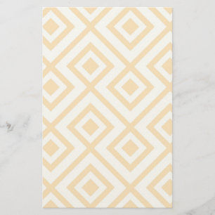 Lozenge shaped geometric pattern stationery