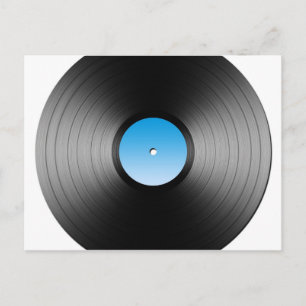 LP Record Postcard