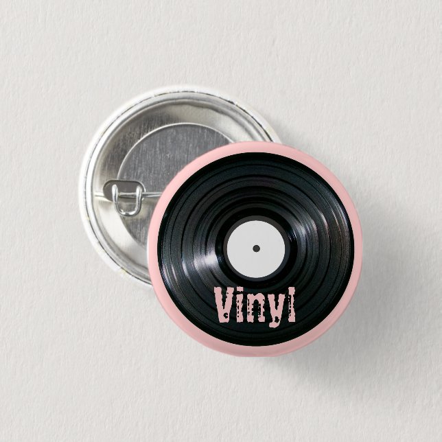 LP Record Series 3 Cm Round Badge (Front & Back)