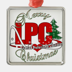 LPC CHRISTMAS Licensed Professional Counsellor Metal Tree Decoration