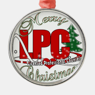 LPC CHRISTMAS  Licensed Professional Counsellor Metal Tree Decoration